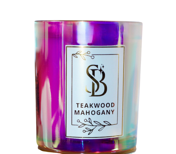 12 oz Hand Poured Coco Apricot Creme Luxury Candles in Beautiful Chrome Flair Jars